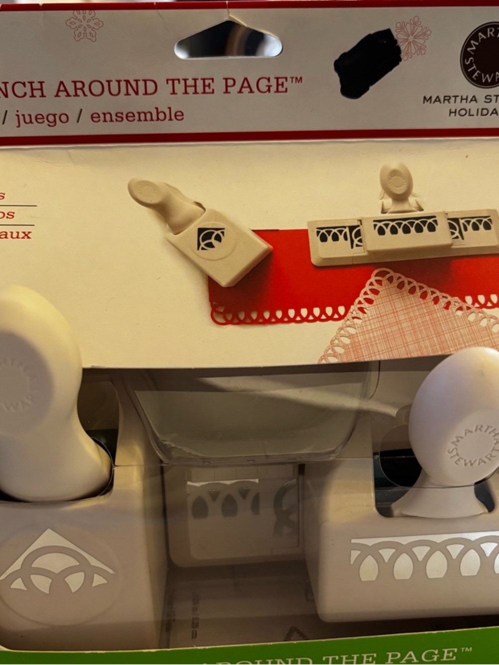 Martha Stewart Holiday Punch Around The Page COMBO RINGS New In Box M232390